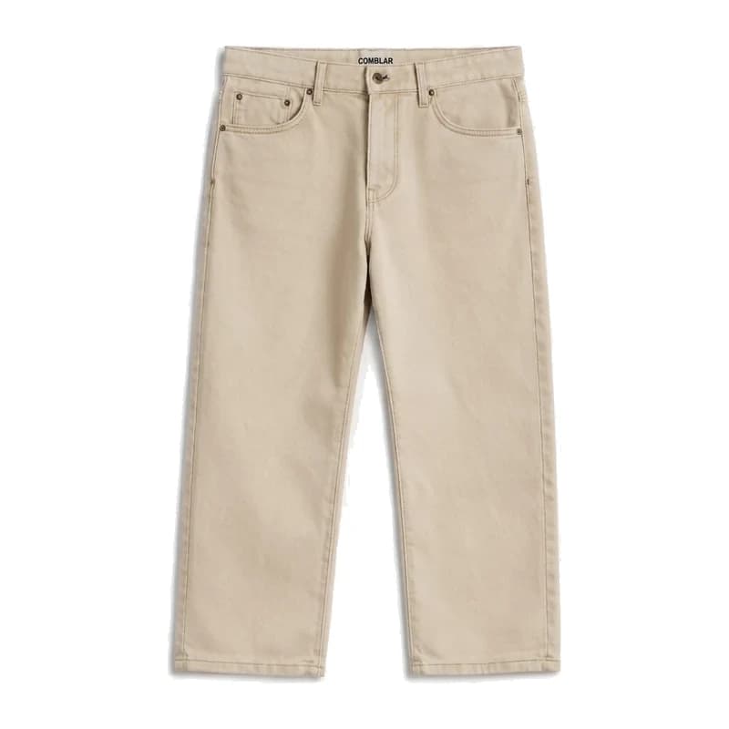 Relaxed beige jeans